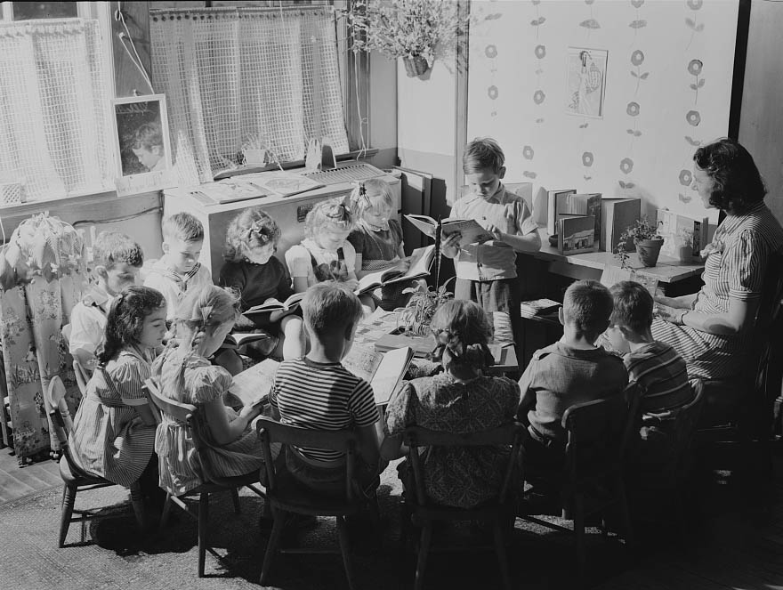 #55 A class of young children, 1942