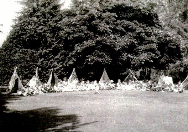 #24 An “Indian pow-wow” in Cornwall Park – not an actual gathering of native Americas, but, rather, middle class white kids, 1920