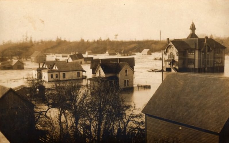 #120 Historic flooding in Ferndale, ca. 1905