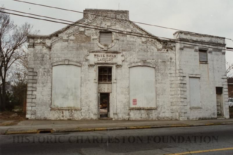 #101 White Swan Laundry During Demolition [723 King Street], 1995