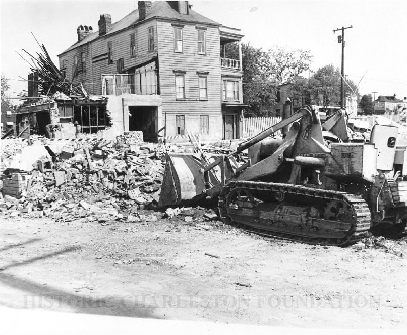 #42 28 Wall Street During Demolition, 1960s