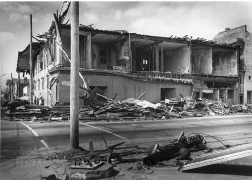 #62 Corner of King Street and Spring Street After Hurricane Hugo, 1989