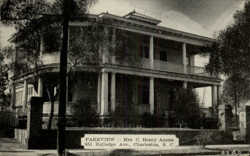 #76 Parkview: Mrs. C. Henry Ammes, 651 Rutledge Avenue, 1930s