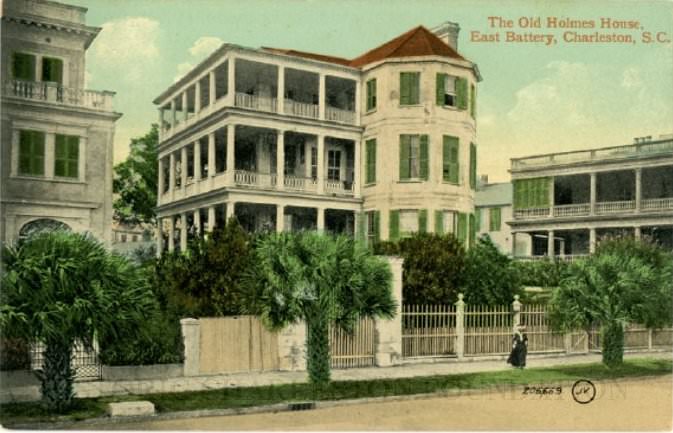 #88 The Old Holmes House, East Battery, Charleston, 1900s