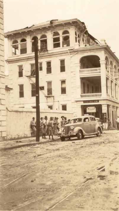 #93 Timrod Hotel After the 1938 Tornadoes, 1938