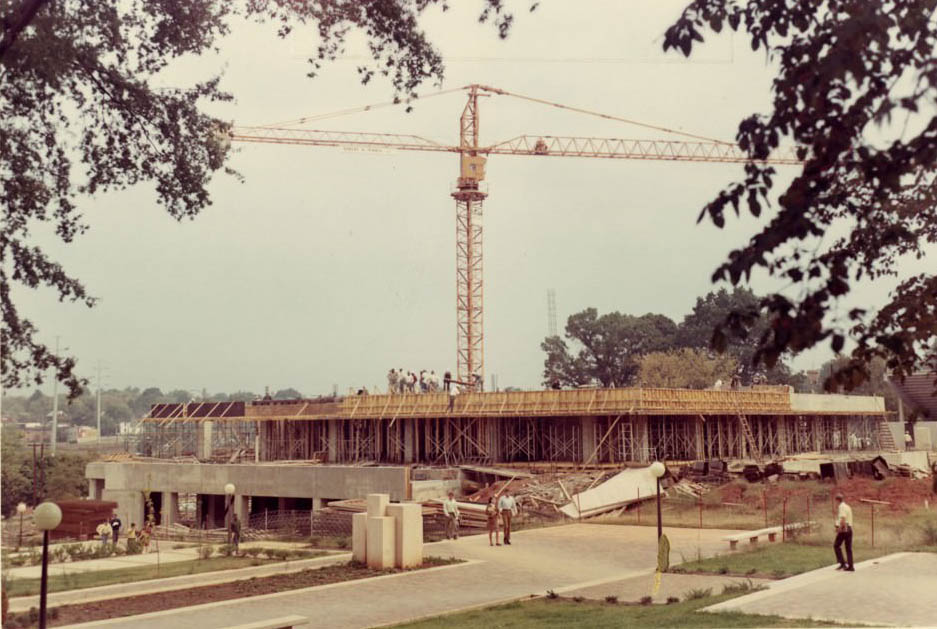 #40 Library (Exterior) During Construction, 1968