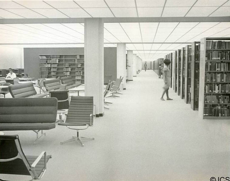 #36 Interior of James B. Duke Memorial Library, 1980s
