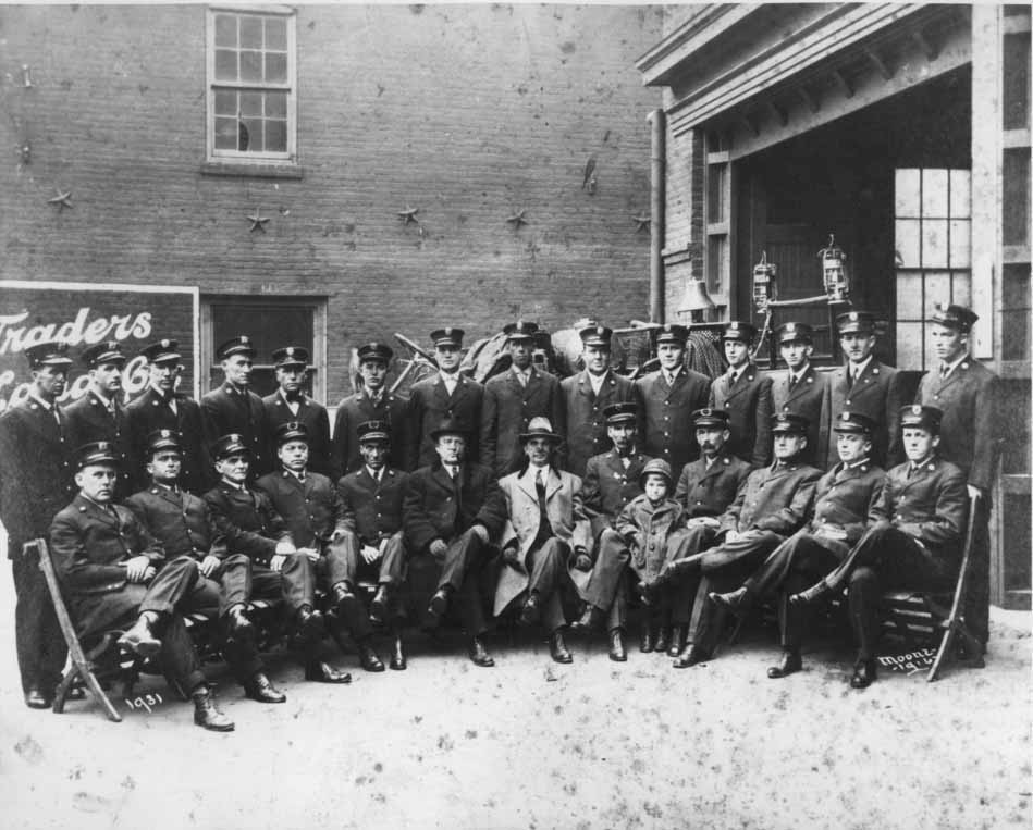 #4 Charlotte Firemen with Colonel Thomas LeRoy Kirkpatrick, who was Charlotte’s Mayor, 1916