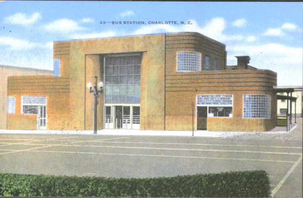 #33 Charlotte Bus Station on Trade Street, 1950