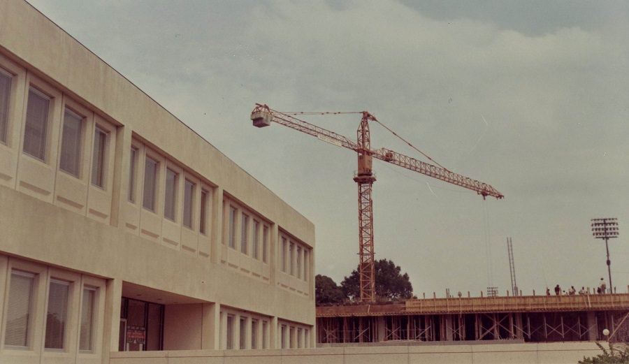 #29 Library (Exterior) During Construction, 1968