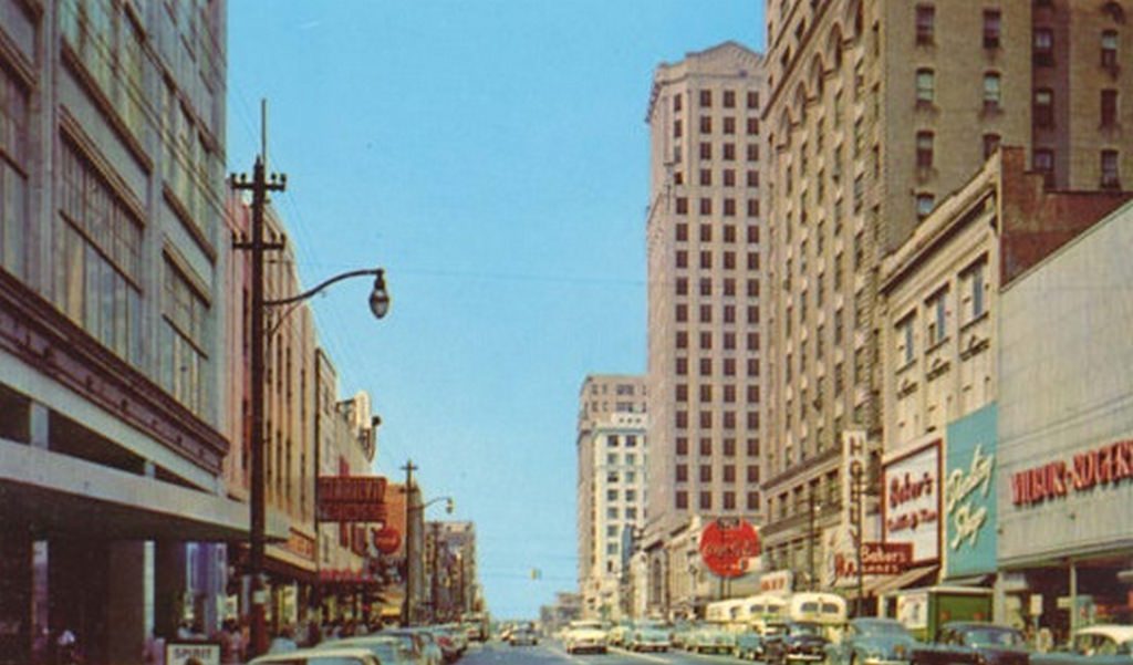 #124 Tryon Street looking south. 1965