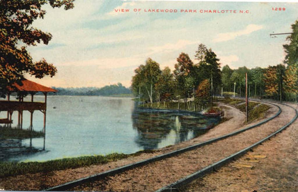 #131 Lakewood Park & Trolley Tracks, 1910