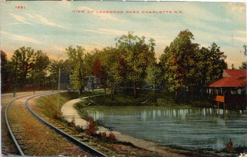 #132 Lakewood Park Trolley Tracks, 1910