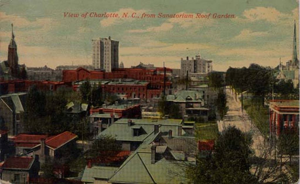 #175 View of Charlotte and Fourth Ward from Charlotte Sanatorium, 1914