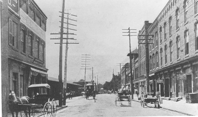 #4 Looking south on College Street from the intersection of East 4th Street, 1904