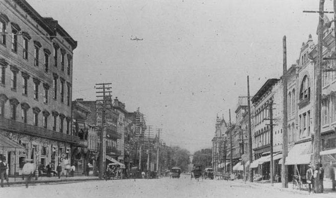 #29 South Tryon Street looked in 1904 as one viewed it from the Square.