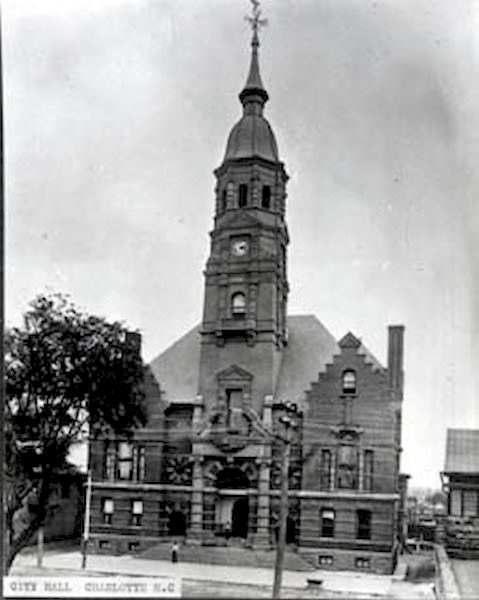 #26 Charlotte City Hall in the 1890s was located in the 200 block of N. Tryon Street, 1891