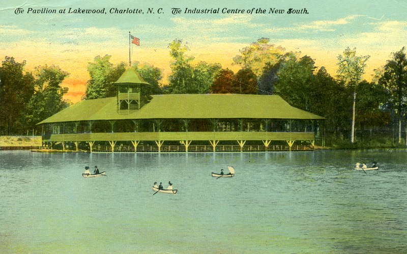 #77 Lakewood Pavilion and Boaters, 1916