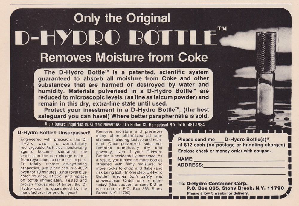 Ridiculous Vintage Ads of Cocaine and Cocaine Paraphernalia from the 1970s and 1980s Vintage Ads