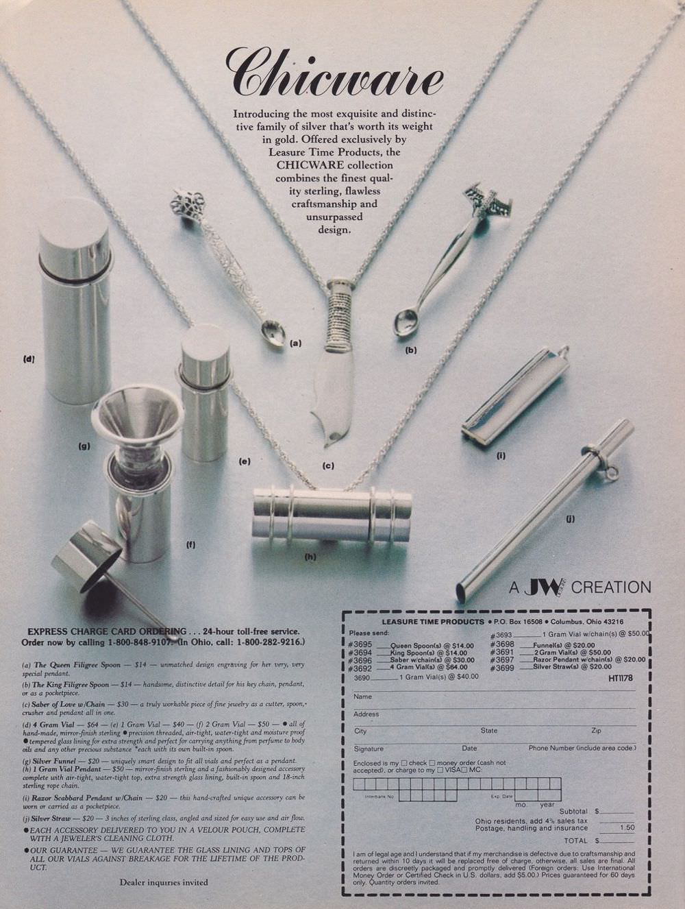 Ridiculous Vintage Ads of Cocaine and Cocaine Paraphernalia from the 1970s and 1980s Vintage Ads