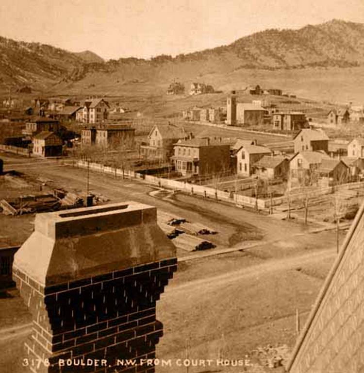 #27 Mapleton Hill, Boulder N.W From Court House, 1880