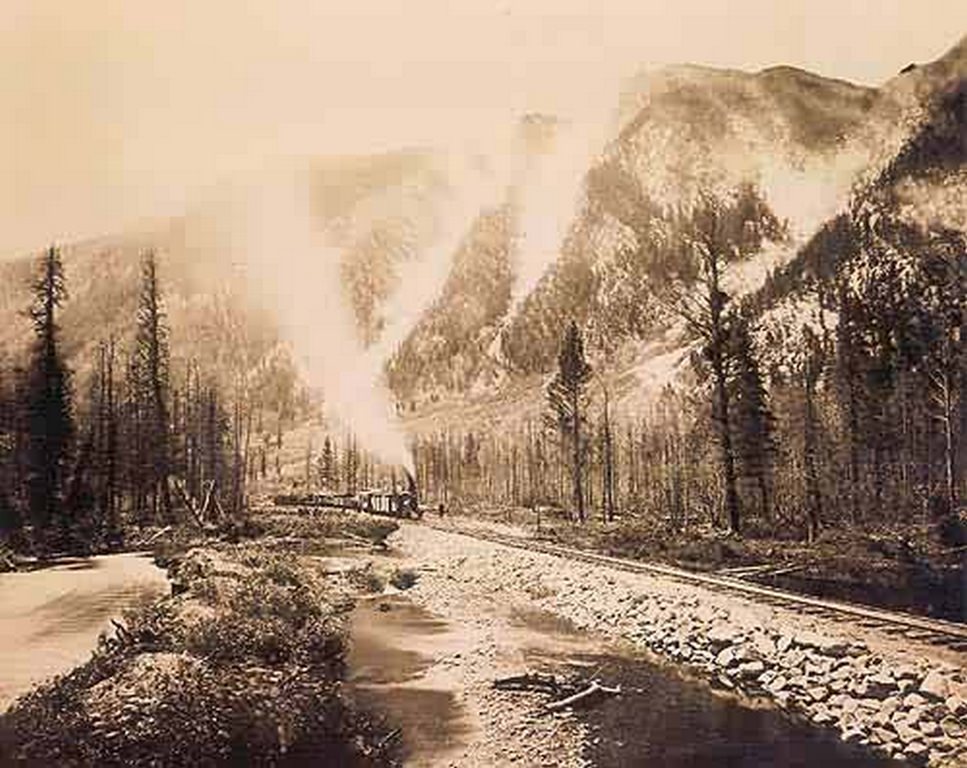 #96 Train Going Through Cottonwood Pass, 1881