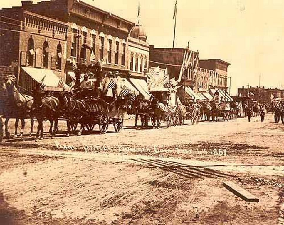 #103 1200 block of Pearl Street, Boulder, July 4, 1884