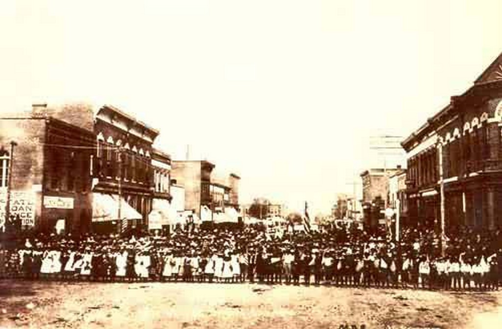 #146 Kids Arbor Day Parade on Pearl Street, 1887