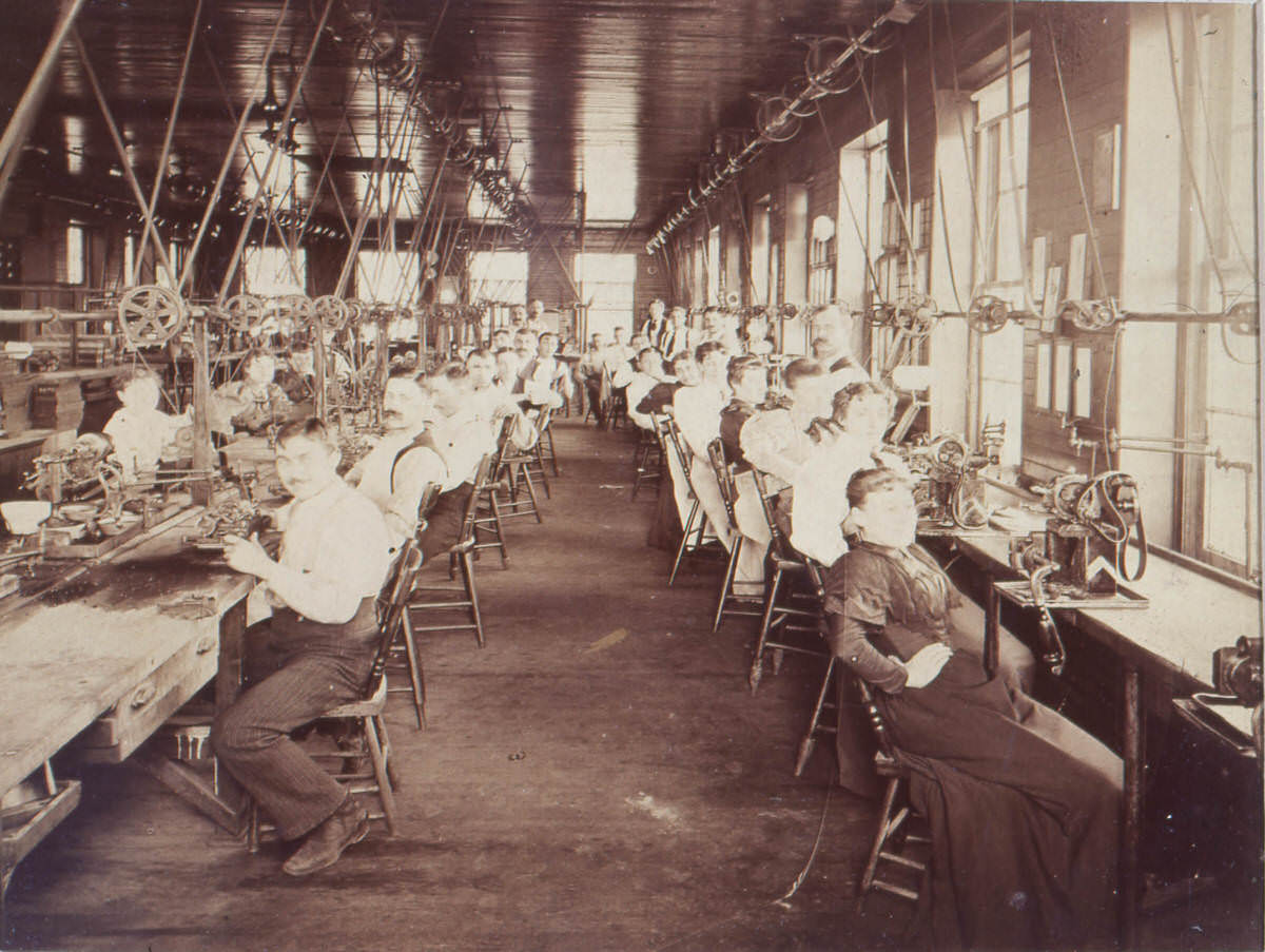 #74 Columbus Watch Company interior, 1890