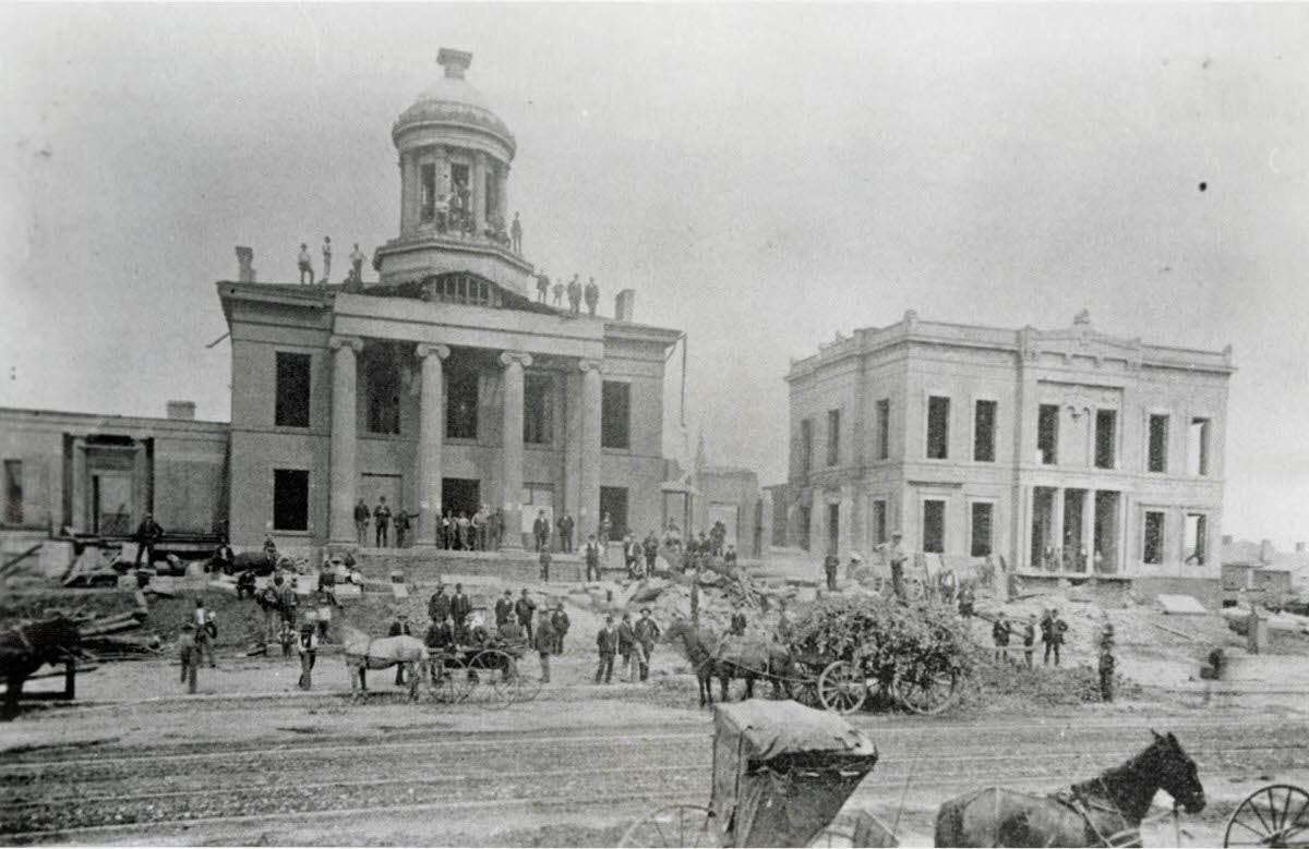 #10 Franklin County Courthouse demolition, 1884