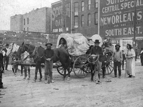 #116 Mulkey Boys after a Flower Parade, 1898