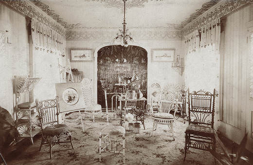 #127 Interior of Frank W. Ball Home, 1895