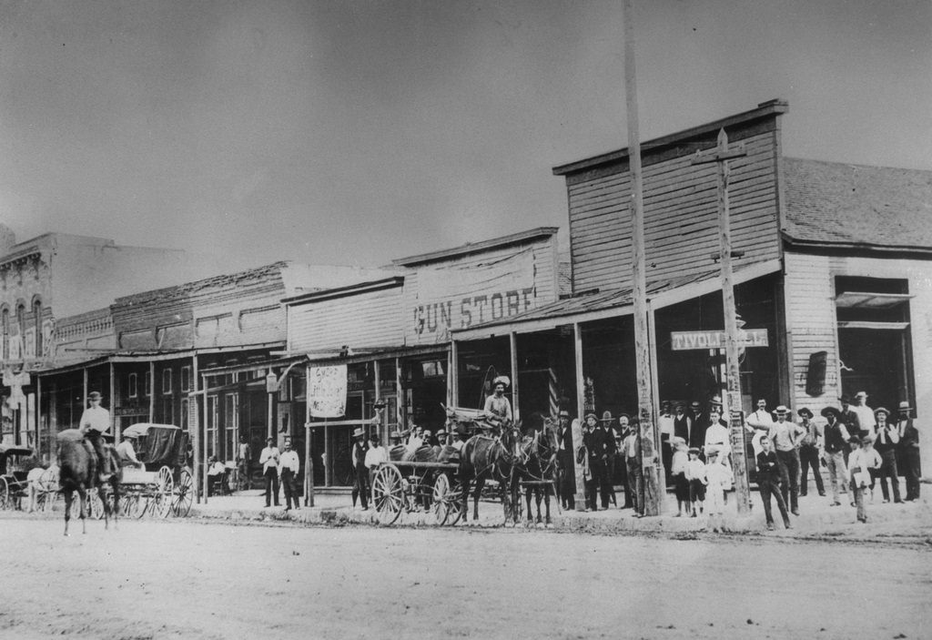 #9 Businesses on Houston Street, Fort Worth, Texas, 1876