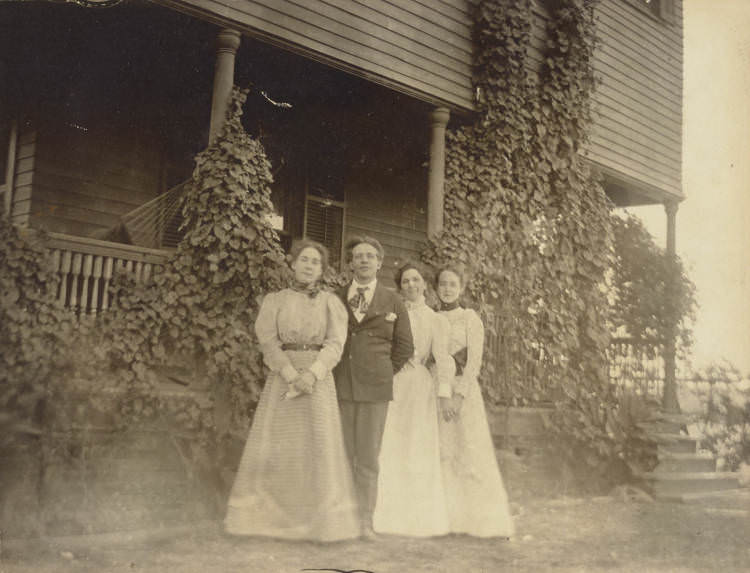 #47 Group in Front of House, 1895