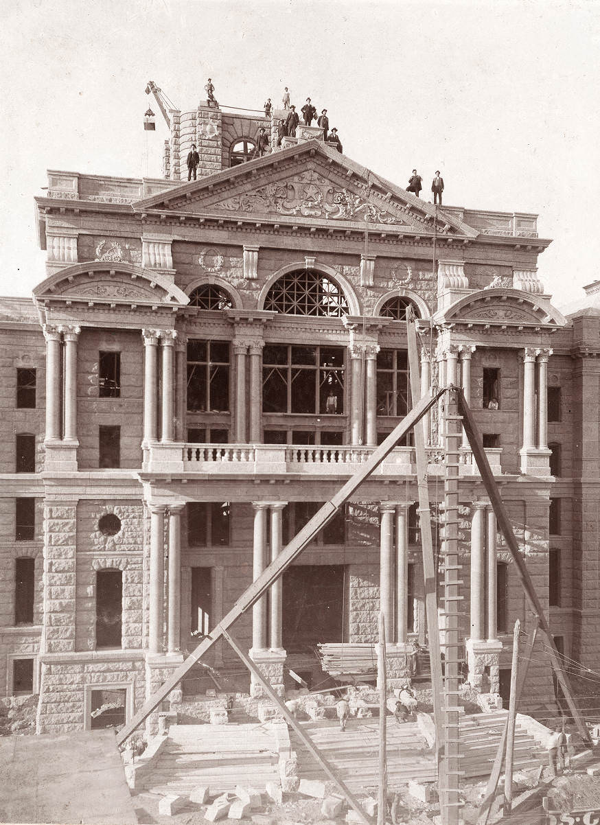 #60 Construction of the Tarrant County Courthouse, 1892