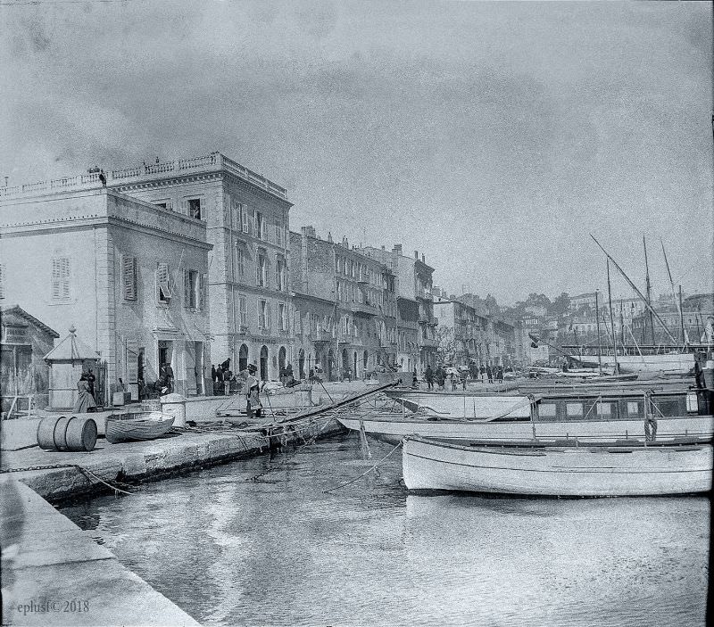 #60 The port, Cannes, 1900