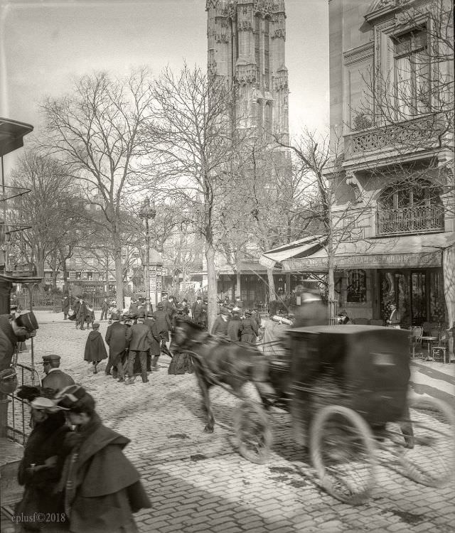#61 Tour St Jacques, Paris, 1900