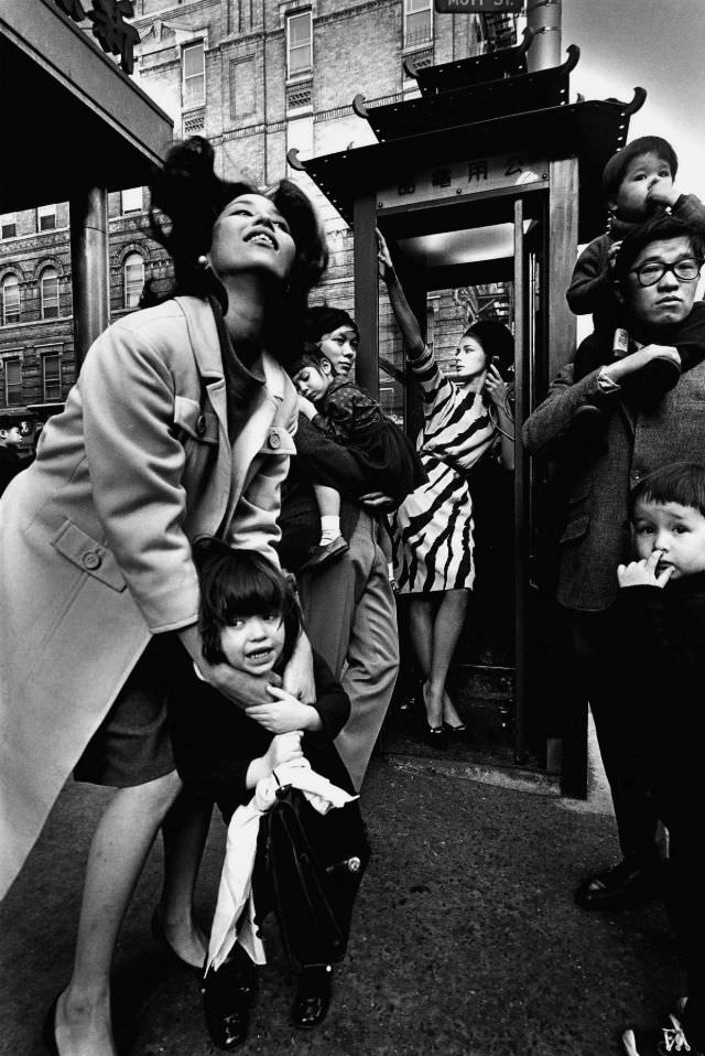 #20 China Machado, Jimmy Moore, photographer Hiro and her children, 1964