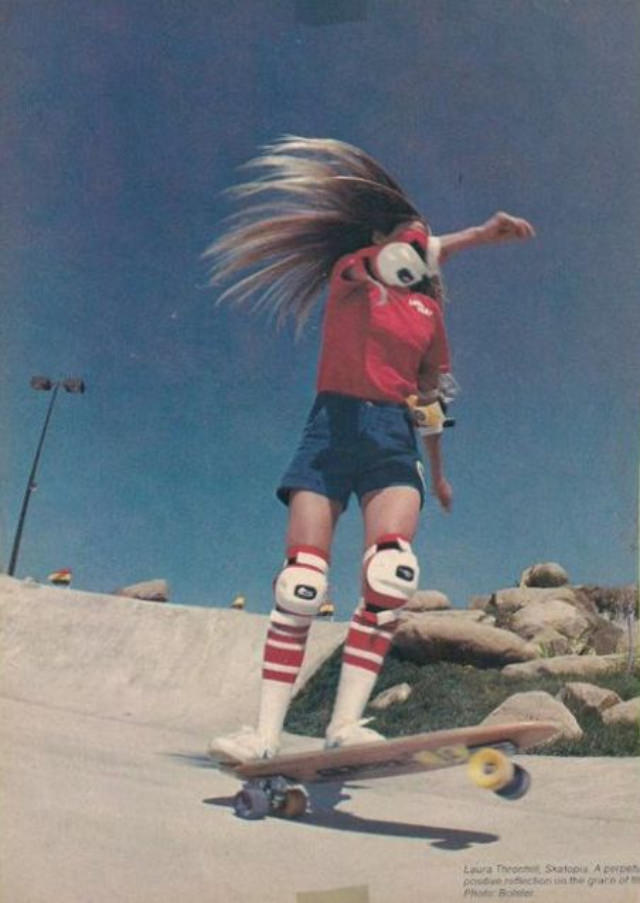 #6  Laura Thornhill Caswell: Life Story and Photos of the Legendary Female Skateboarder #6 Sports