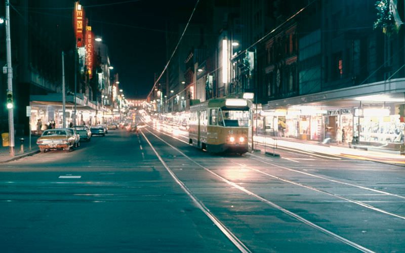 #17 Z1 50 in Bourke Street at Elizabeth Street, Melbourne, 1977