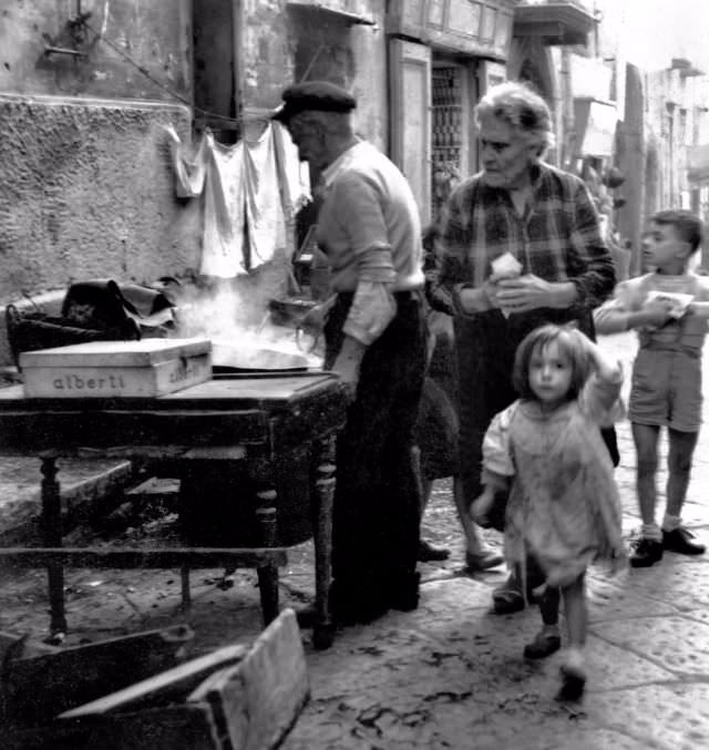 #22 A street food vendor.