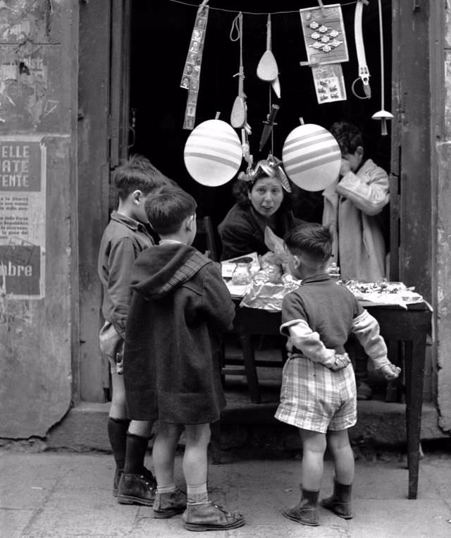 #28 Children buying toys.