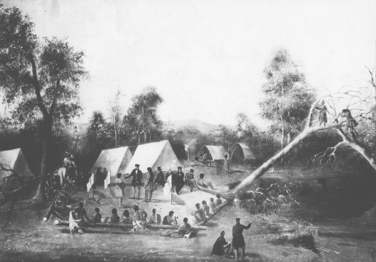 #34 Cherokee Indian Council, 1870s