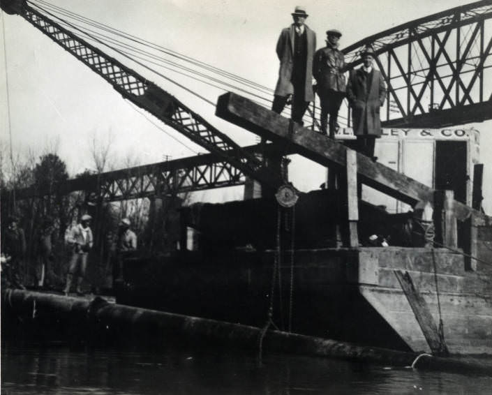 #9 City of Nashville Water Works construction of waterline, Nashville, Tennessee, 1930s