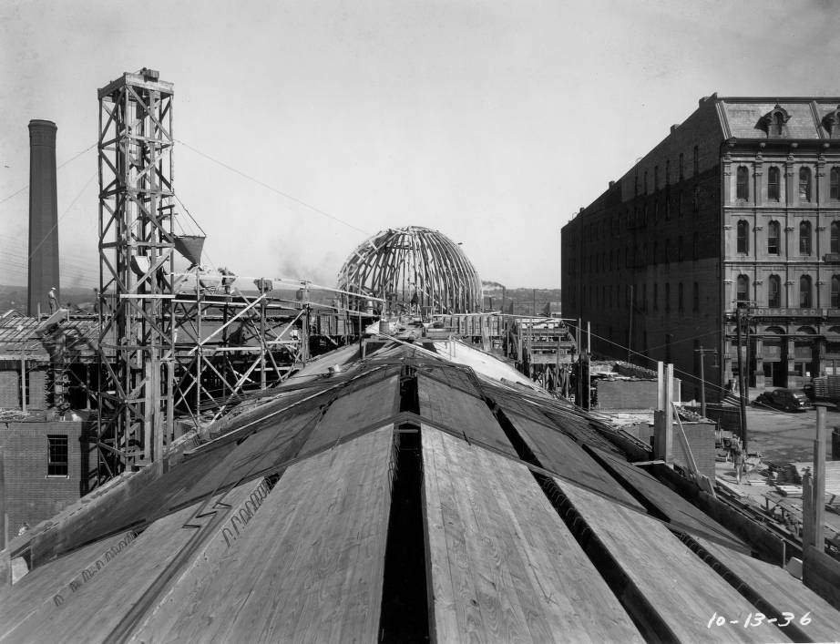 #46 Construction site of the City Market House, Nashville, Tennessee, 1936
