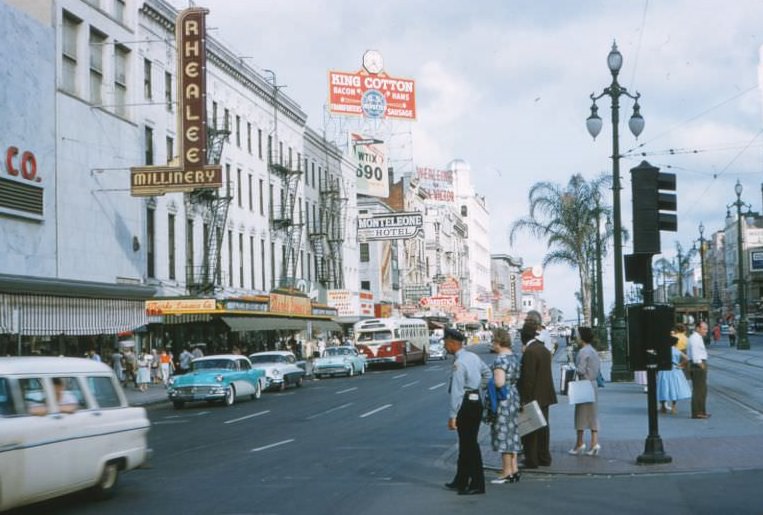 #42 Canal Street King Cotton, New Orleans, 1956.
