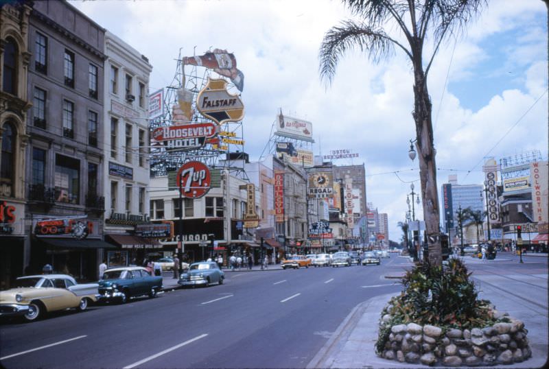 #1 Canal Street stores and buildings, New Orleans, 1956.