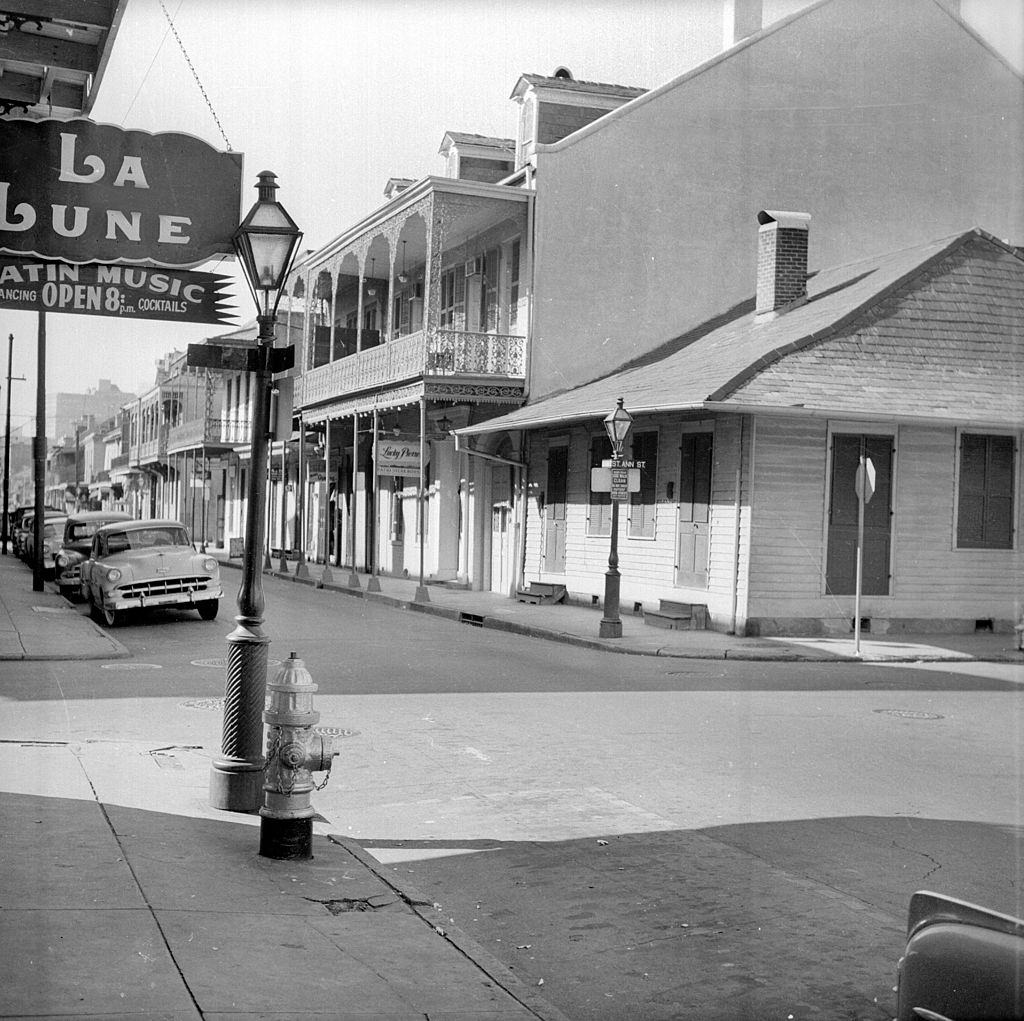 #87 Bourbon street, New Orleans, 1955