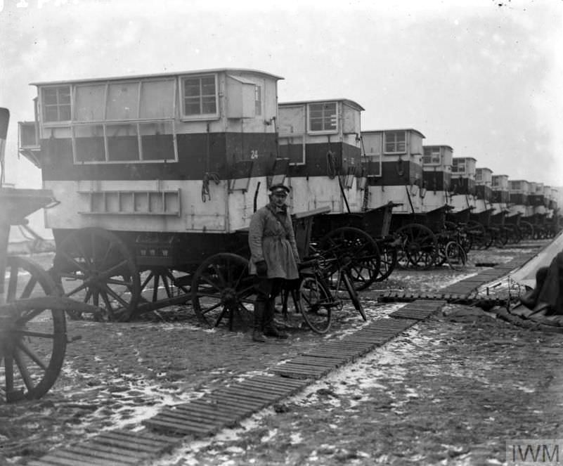 #3  Pigeon Lofts of WWI: Historical photos of B-type Buses that were Used to Transport Messenger Birds #3 W