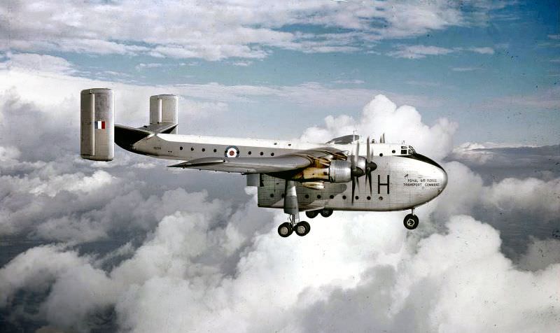 #15 Blackburn Beverley C.1 XB284 of No 47 Squadron based at RAF Abingdon, 1957